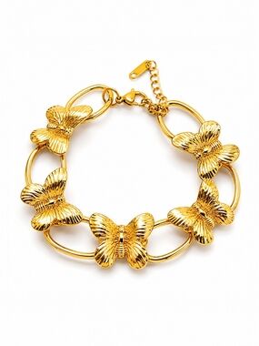 Gold Butterfly Bracelet – Elegant Women's Jewelry
